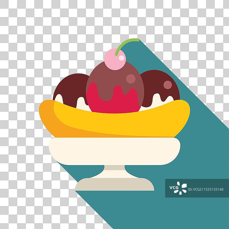 香蕉船甜点图片素材