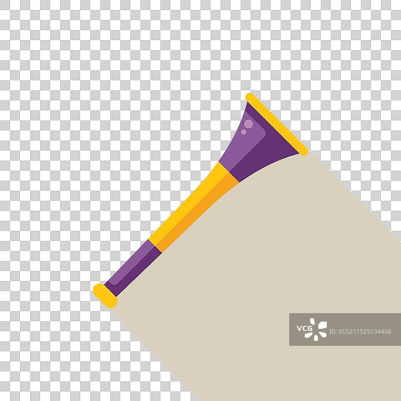 紫色和黄色呜呜祖啦图片素材