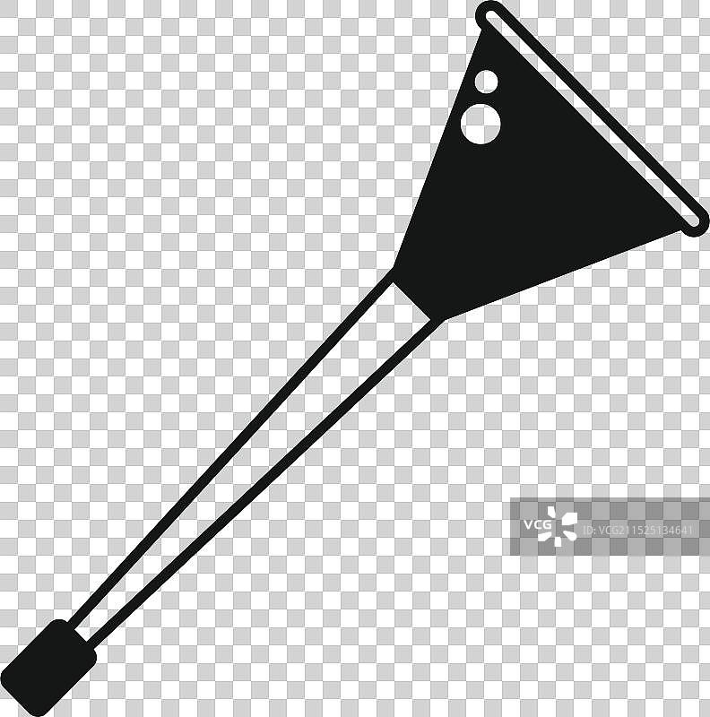 显示过滤漏斗的化学玻璃器皿图标图片素材