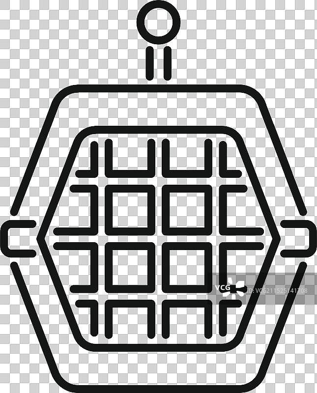 正在制作美味早餐的现代华夫饼机图片素材