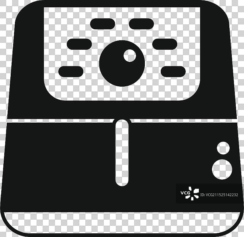 带数字定时器的现代油炸锅图片素材