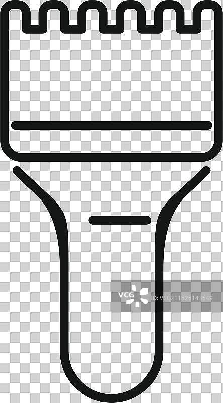 显示明亮光束的手电筒图标图片素材