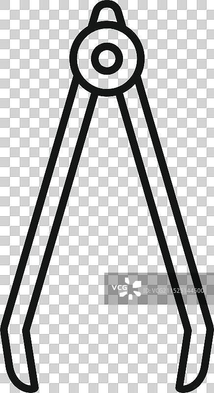 用于工程或绘图的罗盘圆形图片素材