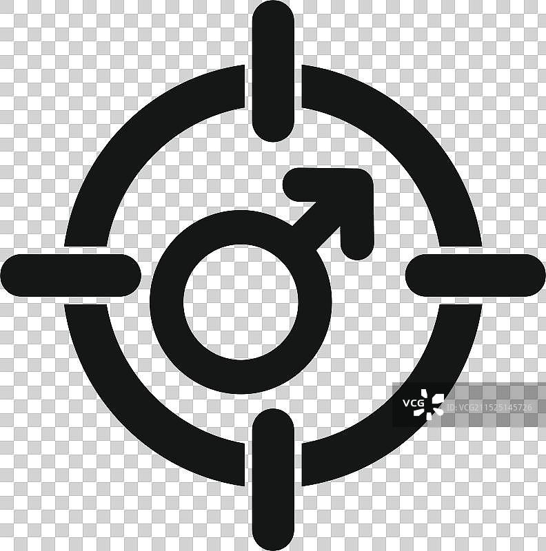 针对男性受众的性别焦点营销图片素材