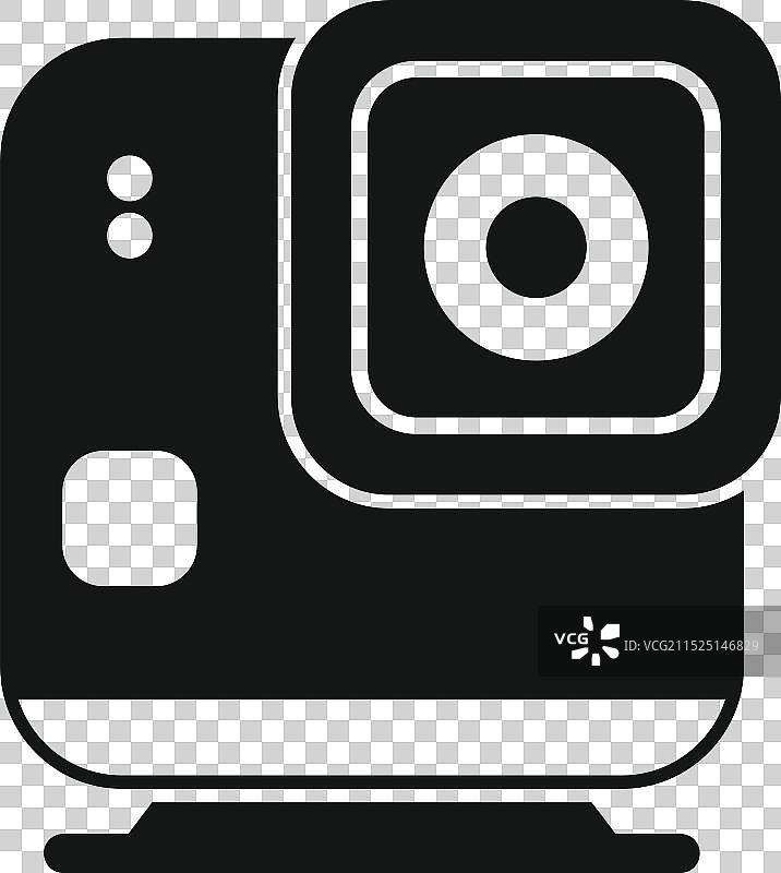 小型运动相机正在录制视频博客图片素材