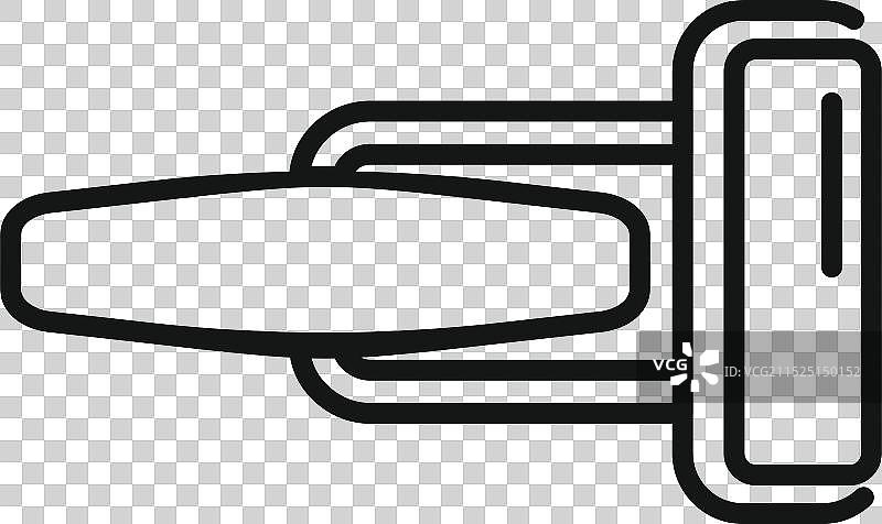 门把手图标轮廓样式图片素材