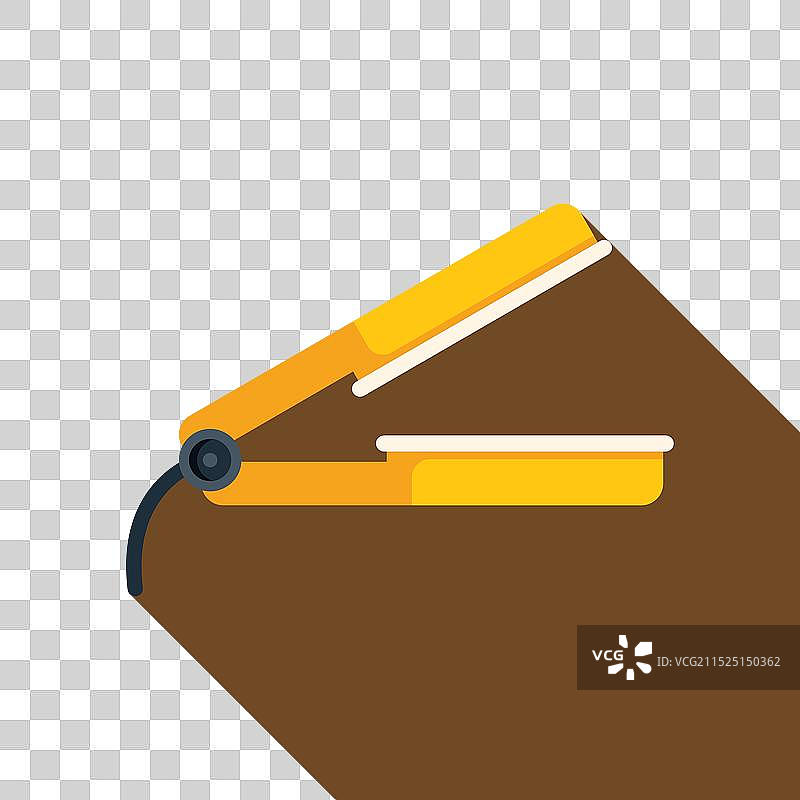 棕色背景上的黄色直发器图片素材