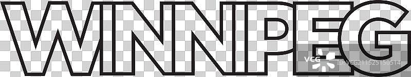 加拿大温尼伯标志设计图片素材