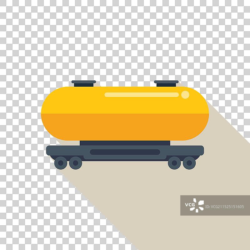 运输油气的黄色罐车图片素材