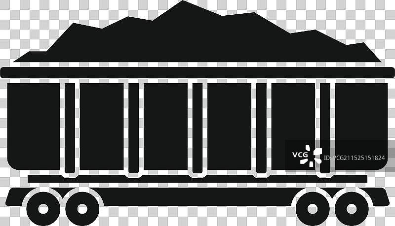 运送原材料的煤矿车图片素材