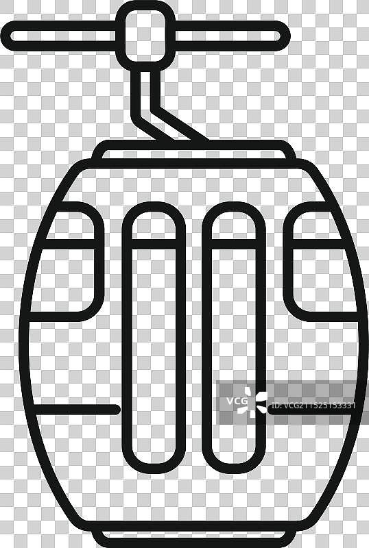 缆索铁路运输乘客图片素材