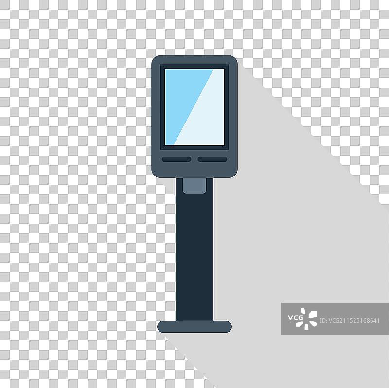 显示重要信息的数字信息亭图片素材