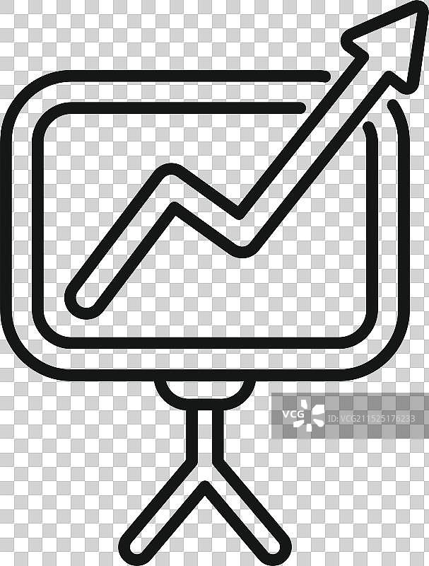 图表显示业务增长结果图片素材