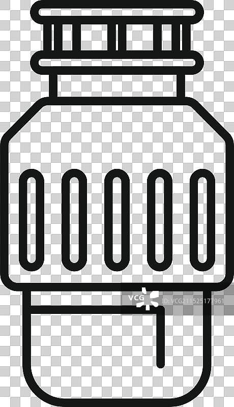 带保护套的塑料水瓶图片素材