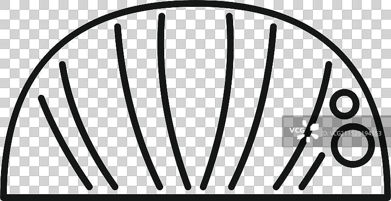 搭配姜和芥末的简约半圆形寿司图片素材