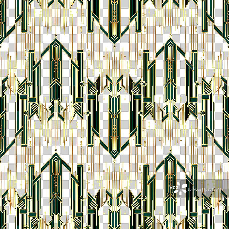 装饰艺术风格的现代几何瓷砖图案图片素材