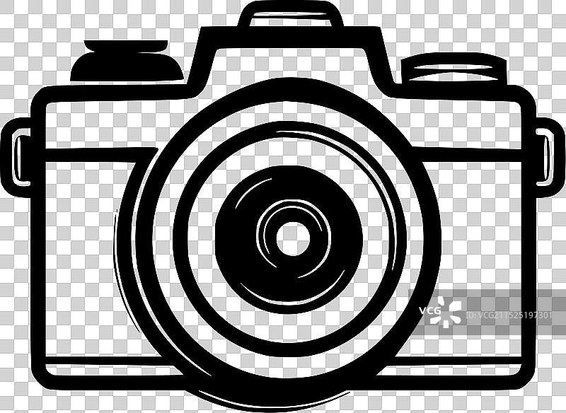 相机简约扁平Logo图片素材