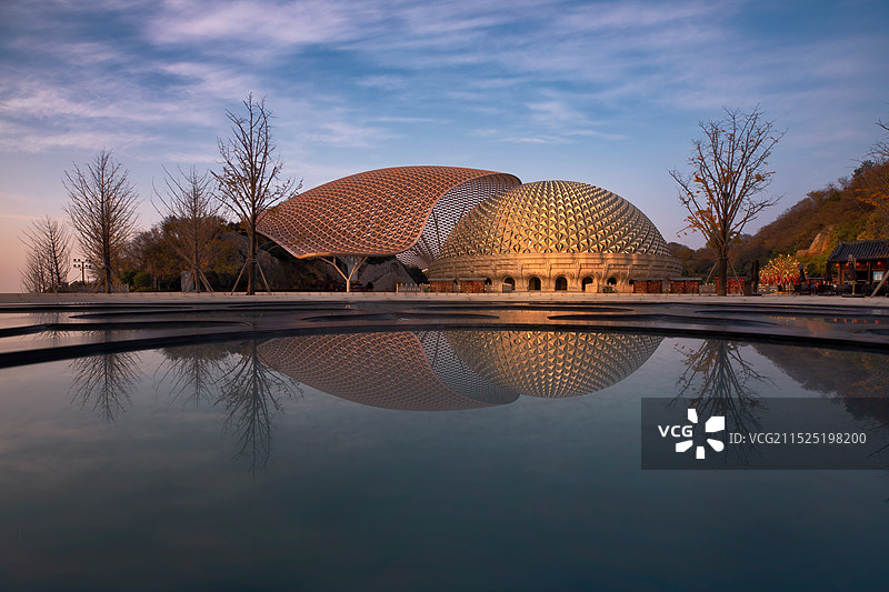 南京牛首山-秋▪日落图片素材