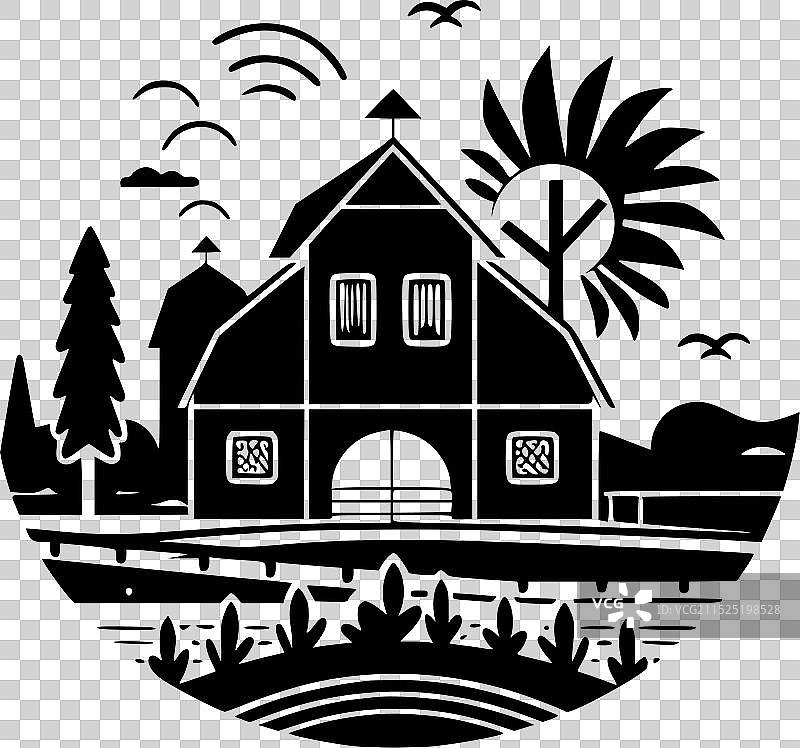 高品质农场T恤logo图片素材