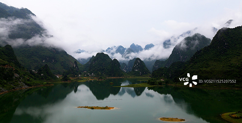 百色凌云环浩坤湖山水生态体验区景区图片素材