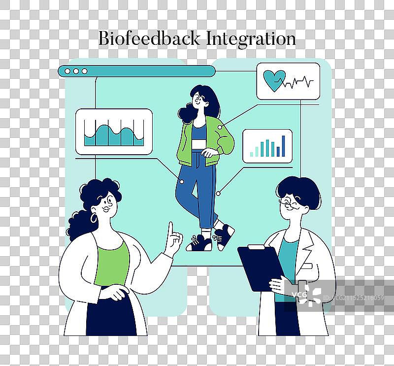 生物黑客扁平设计图片素材