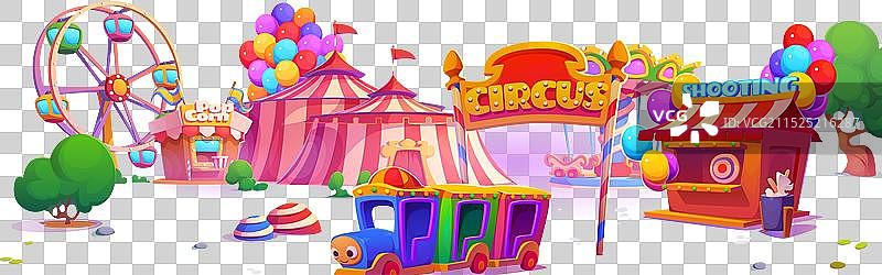 公园马戏团嘉年华摩天轮图片素材