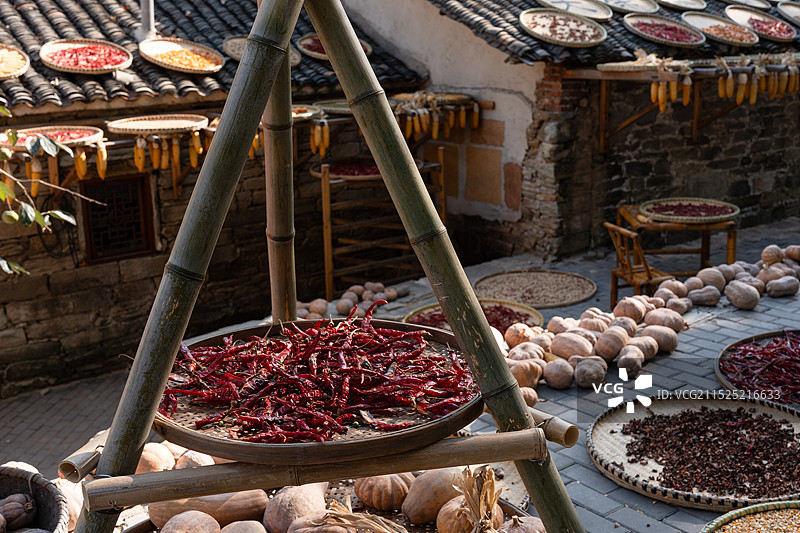 武汉小“婺源”｜大余湾晒秋图片素材