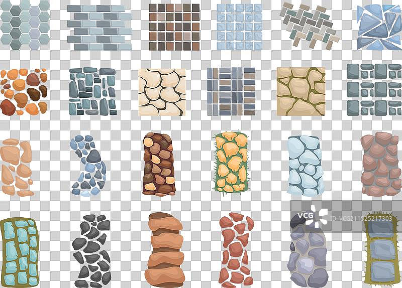 石路图标卡通图案图片素材