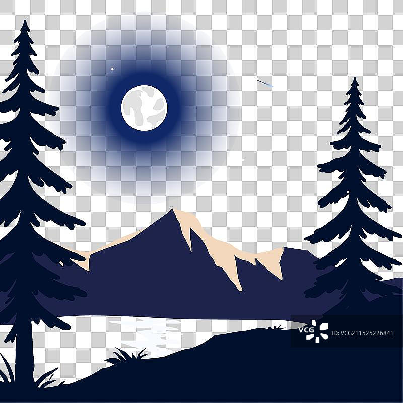 简约背景扁平风山脉概念图片素材