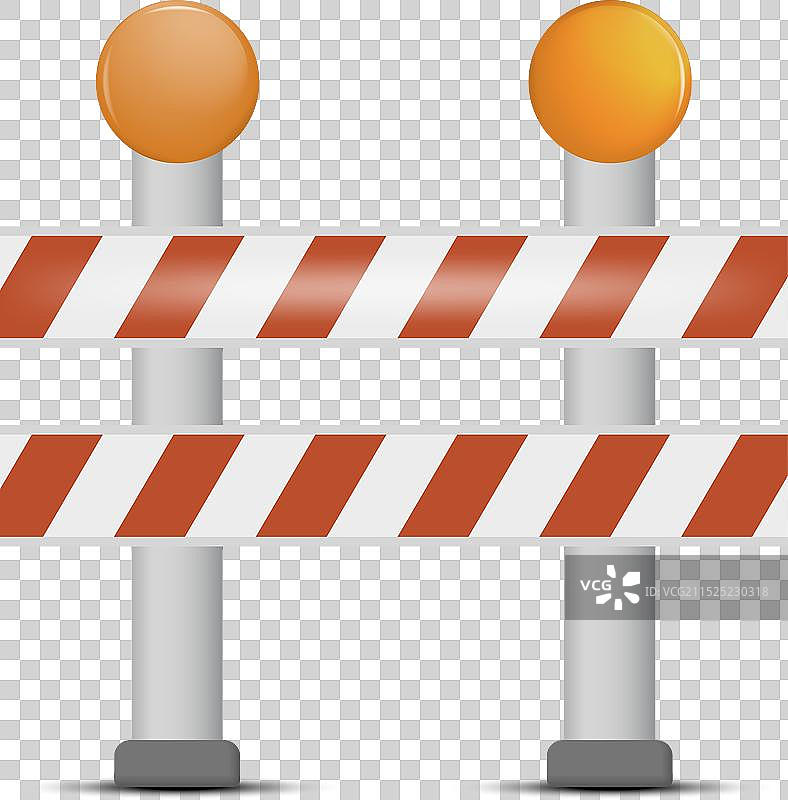 限制交通运输的道路障碍图片素材