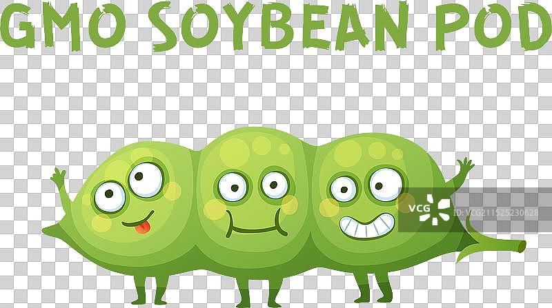 转基因大豆蔬菜卡通图片素材