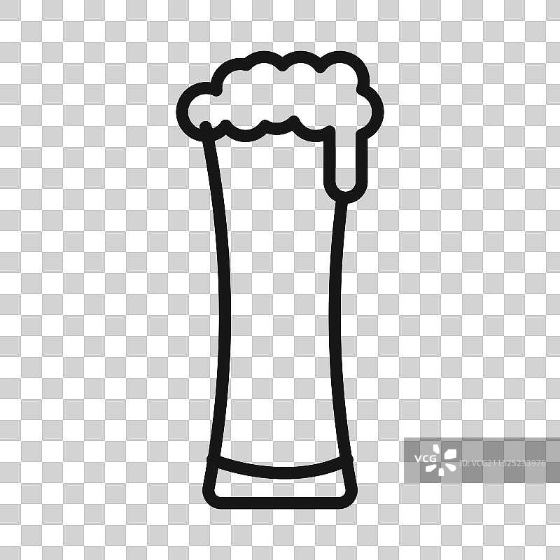 慕尼黑啤酒节图标黑色线条艺术标志图片素材