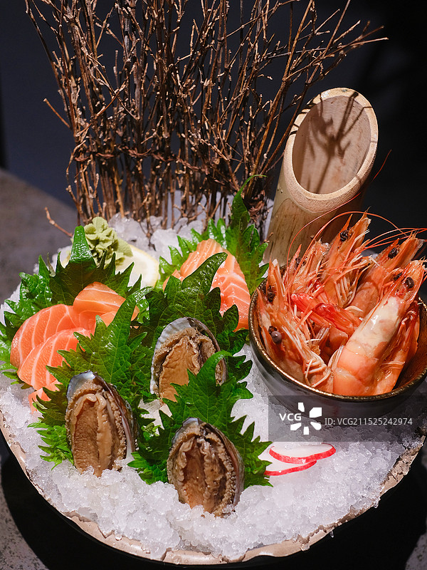 刺身海鲜拼盘图片素材
