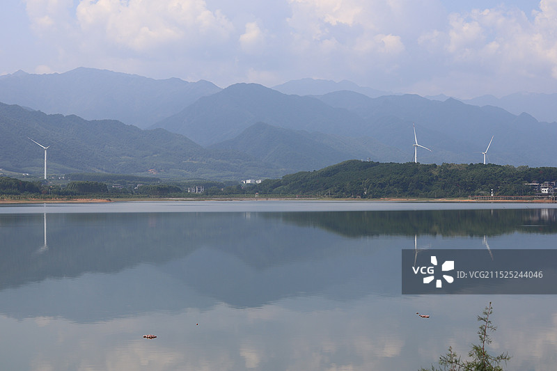 广西富川龟石水库图片素材