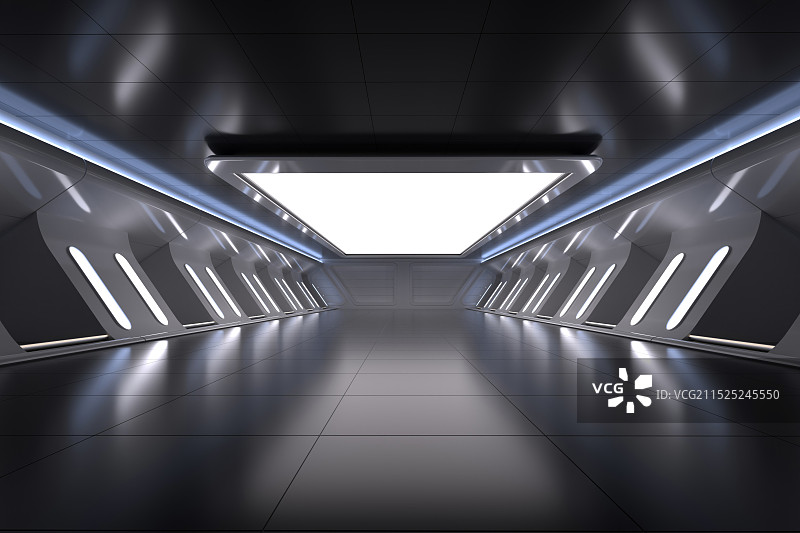 三维金属通道图片素材