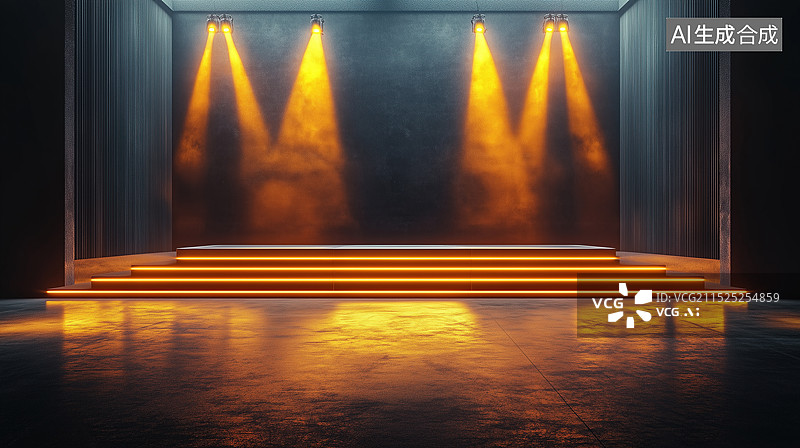 【AI数字艺术】舞台灯光氛围图图片素材