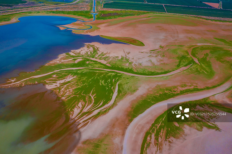 奎屯水库夏季图片素材