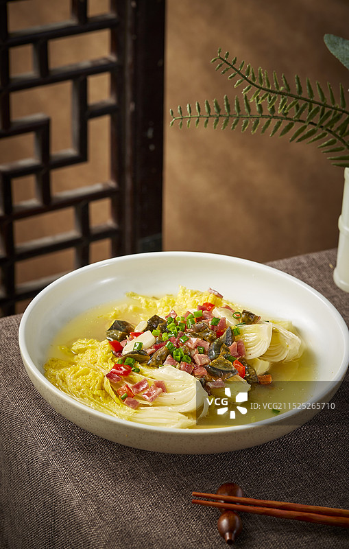 中餐美食 传统名菜 上汤娃娃菜图片素材
