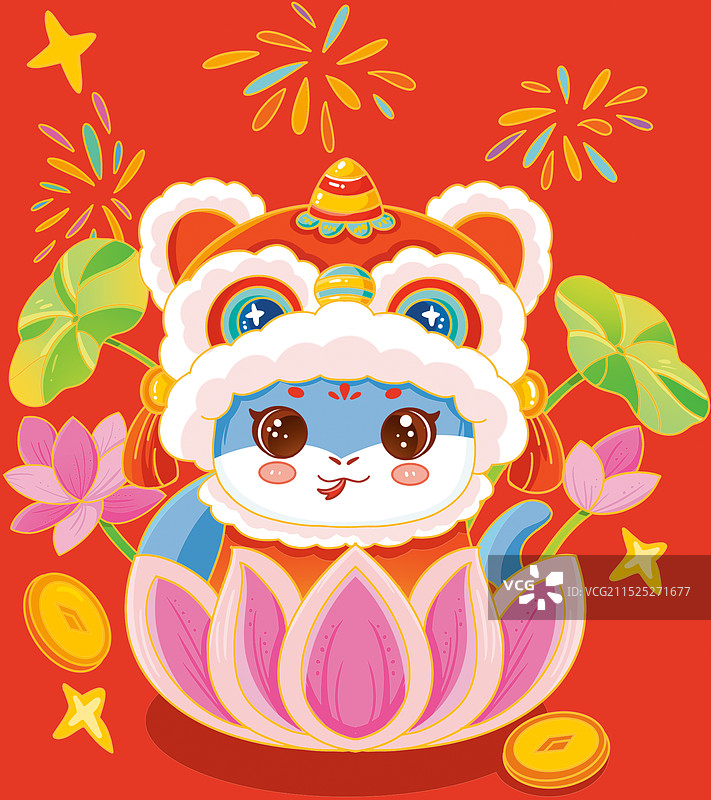 2025年蛇年ip吉祥物图片素材