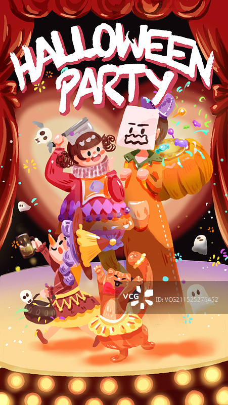 万圣节游行聚会图片素材