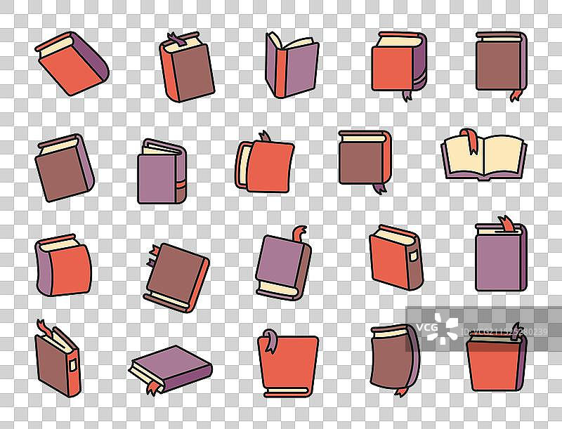 阅读教育和知识手绘书籍图片素材