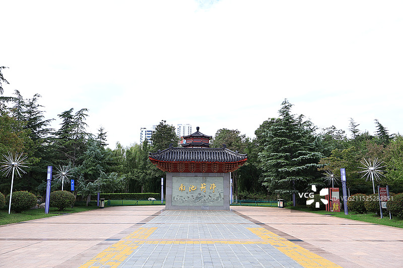 济宁南池景区图片素材