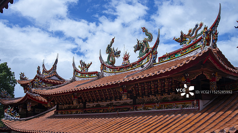 泉州安溪清水岩庙宇屋屋顶图片素材