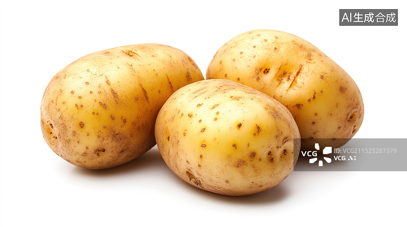 【AI数字艺术】金黄土豆图片素材