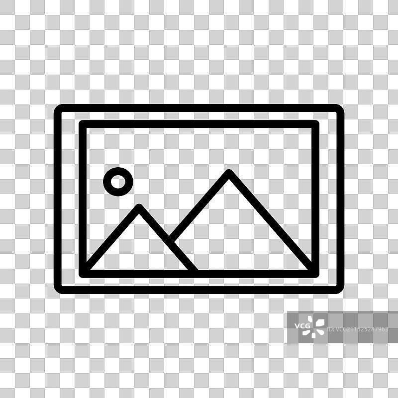 黑色线性logo标志的照片图标图片素材