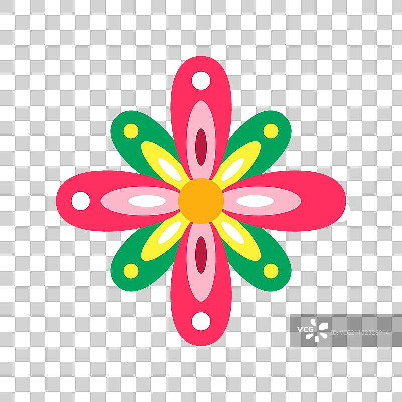 西班牙裔传统月元素设计图片素材