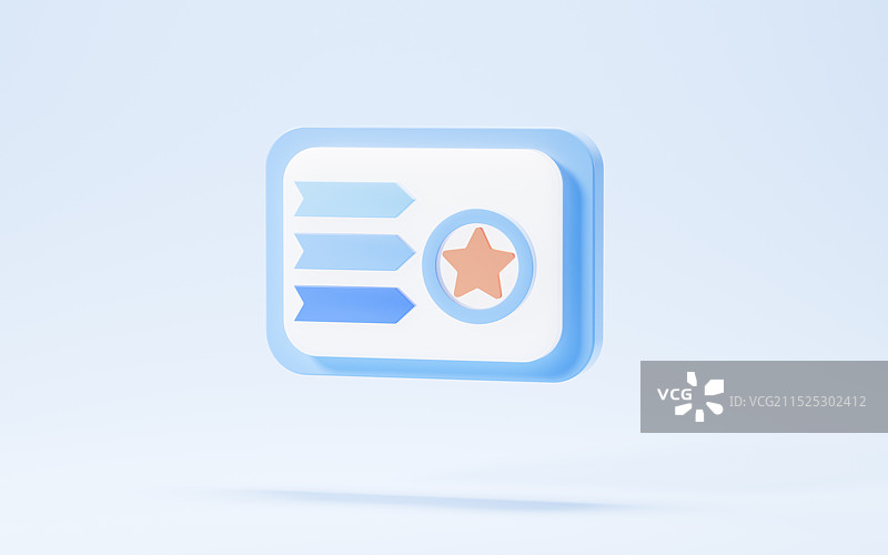 卡通风格的数据图3D渲染图片素材