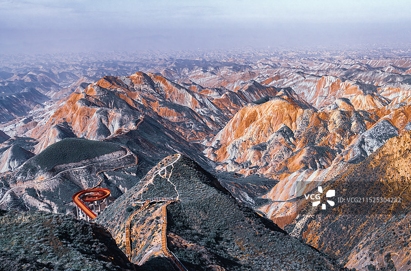 自然调色板---甘肃兰州永登水墨丹霞景区风光图片素材