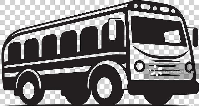 都市蒙太奇表现巴士艺术拼贴图片素材