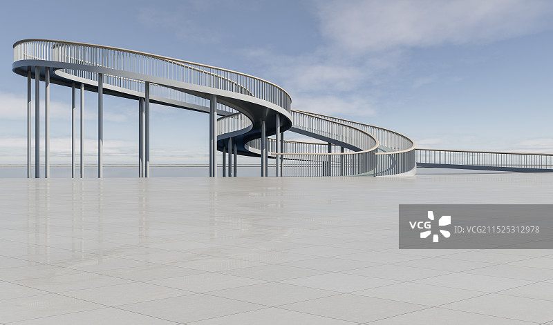 螺旋楼梯_建筑空间_城市广场图片素材